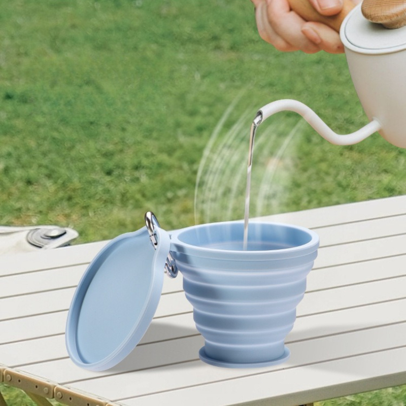 1 ชิ้น แก้วน้ำพับได้ ซิลิโคนเก - Outdoor Camping Food บทวิจารณ์และราคา