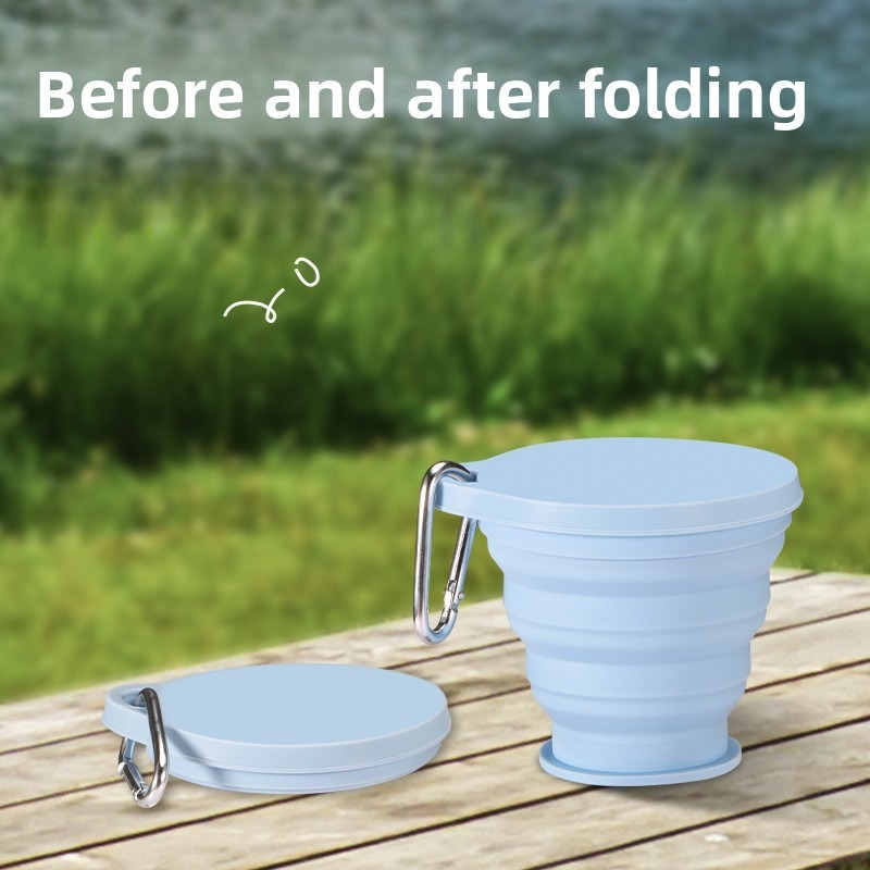 1 ชิ้น แก้วน้ำพับได้ ซิลิโคนเก - Outdoor Camping Food บทวิจารณ์และราคา